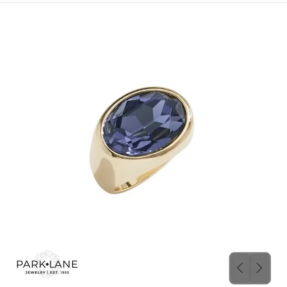 Park Lane Purple and Gold Ring with Elegant Design - Picture 2 of 3